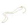 Brass Cable Chain Necklace Makings NJEW-JN03384-2