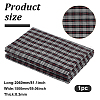 Tartan Pattern Cotton Craft Fabric DIY-WH0453-62-2