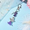 Angle Acrylic & Alloy Pendant Decorations HJEW-MZ00084-05-2