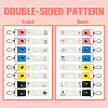 PU Leather & Cotton Name Marker Keychain AJEW-WH0514-033-3