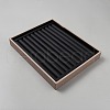 Rectangle Wood Finger Rings Display Trays RDIS-WH0016-11-2