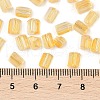 Transparent Spray Painted Glass Seed Beads SEED-L011-10A-07-4