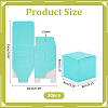 Square Kraft Paper Necklace Earring Storage Gift Boxes CON-WH0095-90A-02-2