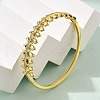 Brass Micro Pave Clear Cubic Zirconia Hinged Bangles for Women BJEW-S168-02G-4