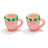 10Pcs Resin Strawberry Water Cup Miniature Ornaments PW-WG36B42-03-1
