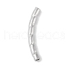 304 Stainless Steel Curved Tube Beads STAS-M071-03H-P-2