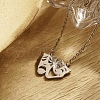 Stylish Stainless Steel Hollow Expression Pendant Necklace Unisex Daily Wear SQ5360-2-1