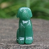 Natural Green Aventurine Carved Healing Dog Figurines PW-WG27263-01-1