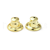 Rack Plating Brass Ear Nuts X-KK-G480-06G-1