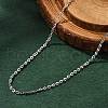 Brass Cable Chain Necklaces Making MAK-P011-01P-1