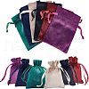  12Pcs 6 Colors Velvet Bags Drawstring Jewelry Pouches TP-NB0001-24-1