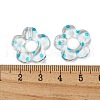 Transparent Printed Acrylic Beads OACR-H124-05A-04-3