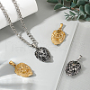 Unicraftale 4Pcs 2 Colors 304 Stainless Steel Pendants STAS-UN0059-72-2