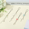 Globleland 4Pcs 4 Colors Jellyfish & Star Mobile Straps FIND-GL0001-90-4
