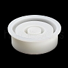 DIY Flat Round Candlestick Silicone Molds DIY-G094-02-3