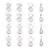 20Pcs 2 Styles Silicone Ear Nuts FIND-TA0001-47B-2