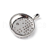 Rack Plating Brass Micro Pave Cubic Zirconia Pendants KK-C019-17P-3