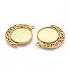 304 Stainless Steel Rotatable Pendant Cabochon Settings STAS-N114-01G-2