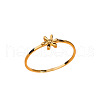 Flower Alloy Finger Rings for Women FS-WG85C29-05-4