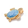 Brass Micro Pave Cubic Zirconia Beads KK-F894-08G-2