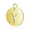 304 Stainless Steel Charms STAS-S105-T514G-Y-1