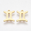 Ion Plating(IP) 304 Stainless Steel Charms X-STAS-S107-06G-1