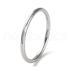 Non-Tarnish 304 Stainless Steel Simple Plain Band Finger Ring for Women Men RJEW-F152-04P-1