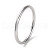 304 Stainless Steel Simple Plain Band Finger Ring for Women Men RJEW-F152-04P-1