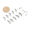 304 Stainless Steel Leaf Stud Earrings for Women EJEW-R008-02P-5