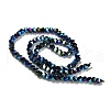 Electroplate Glass Beads Strands GLAA-Q105-02V-4