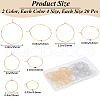 SOFPLATE 160Pcs 8 Style Brass Wine Glass Charm Rings KK-SP0001-34-2