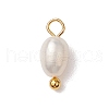 Natural Freshwater Pearl Potato Charms PALLOY-JF03202-01-2