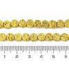 Electroplated Natural Lava Rock Beads Strands G-I360-M01-01-4