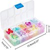 Transparent Crackle Acrylic Beads CACR-GA0001-01-7
