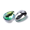 Faceted Teardrop Glass Pendants GLAA-O008-A18-3