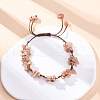 Adjustable Natural Gemstone Braided Bead Bracelets for Women BJEW-U035-02-3