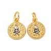 Long-Lasting Plated Brass Pendants KK-K387-06D-G-1