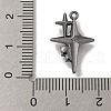 Rack Plating Alloy Rhinestone Pendants PALLOY-F312-48B-01-3