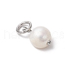10Pcs 2 Colors Natural Cultured Freshwater Pearl Potato Charms PALLOY-JF03920-5