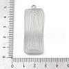 304 Stainless Steel Pendants STAS-D366-02C-P-3