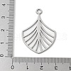 304 Stainless Steel Pendants STAS-S155-01P-01-3