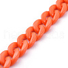 Handmade Opaque Acrylic Curb Chains AJEW-JB00662-04-2