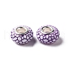 Opaque Resin European Beads RESI-C055-01-3
