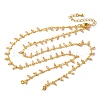 Brass Cable Chain Necklace Making KK-K337-12G-08-1