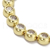 Brass Flat Round Link Chain Bracelets BJEW-D039-33G-2