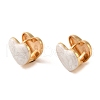 304 Stainless Steel Enamel Hoop Earrings for Women EJEW-U003-24C-1