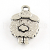 Sheep Tibetan Style Alloy Pendants TIBEP-Q052-27AS-LF-2