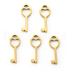 Vacuum Plating 304 Stainless Steel Charms STAS-N092-33G-1