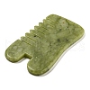 Mother's Day Gifts Natural Xiuyan Jade Massage Combs AJEW-K045-01C-2