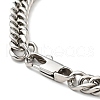 Non-Tarnish 201 Stainless Steel Cuban Link Chains Bracelet for Men Women BJEW-H550-03A-P-3